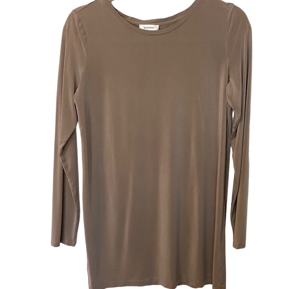 Aritzia Babaton Everyday Long T-Shirt, Nude, Medium
